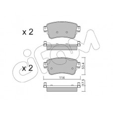 822-1108-0 CIFAM Комплект гальмівних колодок дисковий гальм
