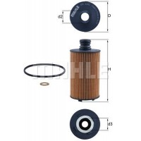 OX 1141D MAHLE Масляний фільтр