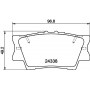8DB 355 006-881 HELLA PAGID Комплект гальмівних колодок дисковий гальм
