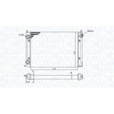 350213187400 MAGNETI MARELLI Радіатор охолодження двигуна