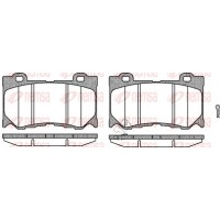 1372.01 REMSA Комплект гальмівних колодок дисковий гальм