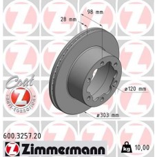 600.3257.20 ZIMMERMANN Гальмівний диск