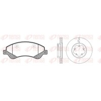 81251.00 REMSA Комплект гальм дисковий гальмівний механізм