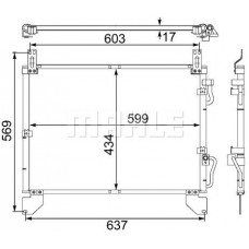 AC 480 000S MAHLE Конденсатор кондиціонера