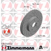 530.2469.52 ZIMMERMANN Гальмівний диск