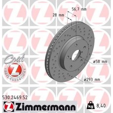 530.2469.52 ZIMMERMANN Гальмівний диск