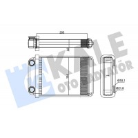 346390 KALE OTO RADYATÖR Теплообмінник обігрів салону