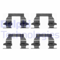 LX0446 DELPHI Комплектуючі колодки дискового гальма