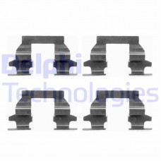 LX0446 DELPHI Комплектуючі колодки дискового гальма