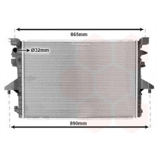 58002317 VAN WEZEL Радіатор охолодження двигуна