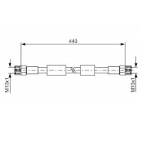 1 987 476 139 BOSCH Гальмівний шланг
