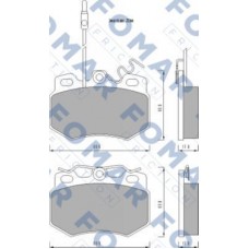 FO 474481 FOMAR Friction КомплеК т гальмівних колодок, дискове гальмо FO 474481 FOMAR Friction КомплеК т гальмівних колодок, дискове гальмо