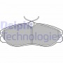 LP847 DELPHI Комплект гальмівних колодок дисковий гальм