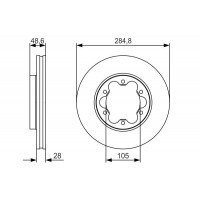 0 986 479 R27 BOSCH Гальмівний диск