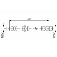 1 987 481 683 BOSCH Гальмівний шланг