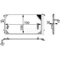 AC 659 000S MAHLE Конденсатор кондиціонера