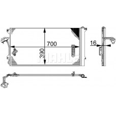 AC 659 000S MAHLE Конденсатор кондиціонера