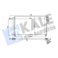 345235 KALE OTO RADYATÖR Конденсатор кондиціонера