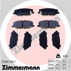 21568.150.1 ZIMMERMANN Комплект гальмівних колодок дисковий гальм