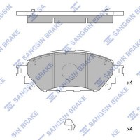 SP4264 Hi-Q Комплект гальмівних колодок дисковий гальм