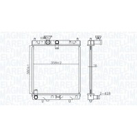350213176400 MAGNETI MARELLI Радіатор охолодження двигуна