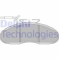 LP1105 DELPHI Комплект гальмівних колодок дисковий гальм