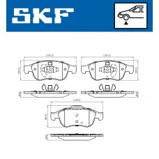 VKBP 80015 SKF КомплеК т гальмівних колодок, дискове гальмо