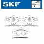 VKBP 80015 SKF КомплеК т гальмівних колодок, дискове гальмо