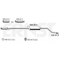 550055 ERNST Середній глушник вихлопних газів