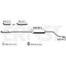 550055 ERNST Середній глушник вихлопних газів