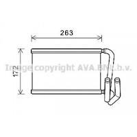 KA6169 AVA QUALITY COOLING Теплообмінник обігрів салону