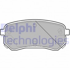 LP1976 DELPHI Комплект гальмівних колодок дисковий гальм