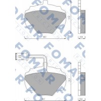 FO 446081 FOMAR Friction Комплект гальмівних колодок дисковий гальм