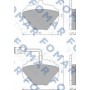 FO 446081 FOMAR Friction Комплект гальмівних колодок дисковий гальм