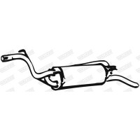 01499 WALKER Глушник вихлопних газів кінцевий