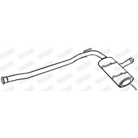 18079 WALKER Середній глушник вихлопних газів