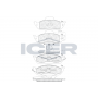 181276 ICER Комплект гальмівних колодок дисковий гальм