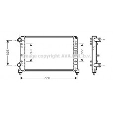 FTA2261 AVA QUALITY COOLING Радіатор охолодження двигуна