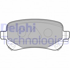 LP2174 DELPHI КомплеК т гальмівних колодок, дискове гальмо