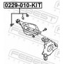 0229010KIT FEBEST Болт регулювання розвалу коліс