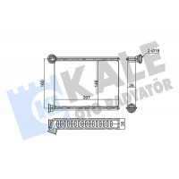 352860 KALE OTO RADYATÖR Теплообмінник обігрів салону