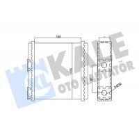 346655 KALE OTO RADYATÖR Теплообмінник обігрів салону
