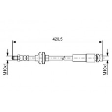1 987 481 739 BOSCH Гальмівний шланг