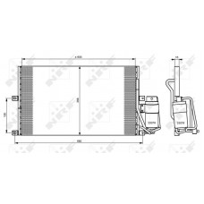 35183 NRF Конденсатор кондиціонера