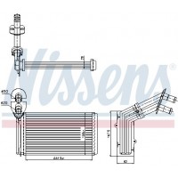 73973 NISSENS Теплообмінник обігрів салону