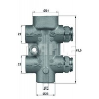 TO 8 80 MAHLE Термостат масляного охолодження