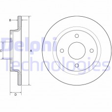 BG4954C DELPHI Гальмівний диск