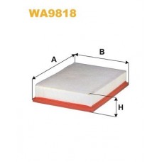 WA9818 WIX FILTERS Повітряний фільтр