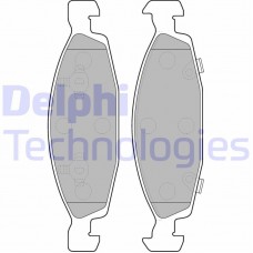 LP1557 DELPHI КомплеК т гальмівних колодок, дискове гальмо
