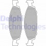 LP1557 DELPHI КомплеК т гальмівних колодок, дискове гальмо